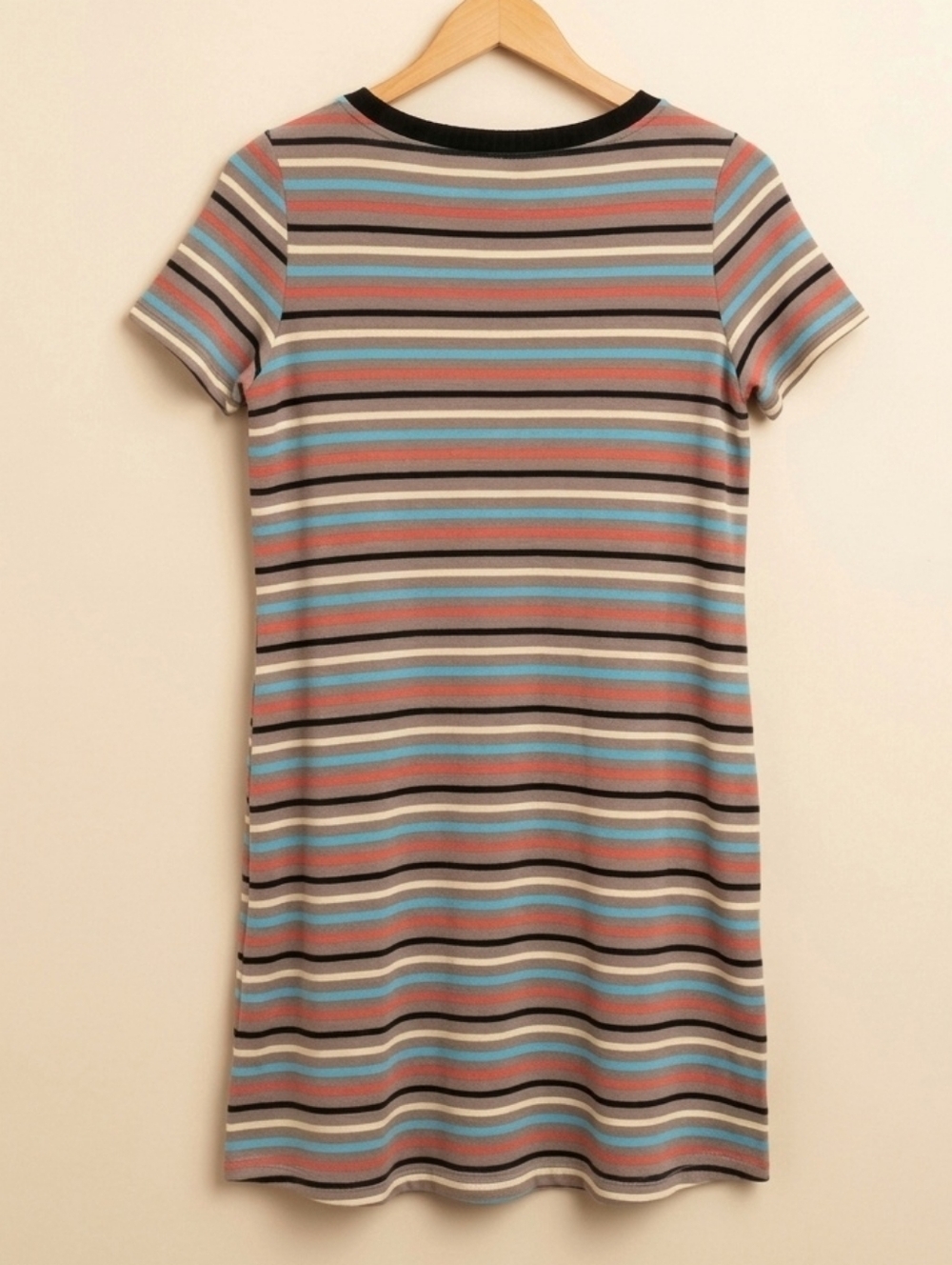 ee:some Striped T-Shirt Dress | Size S | Soft & Stretchy. Has Pockets - Picture 3 of 3